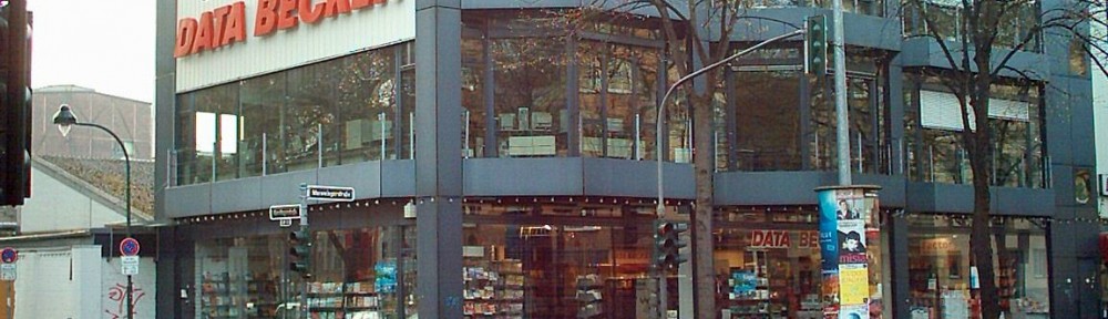 Das ehemalige Gebäude von Data Becker in Düsseldorf-Bilk (abgerissen 2015)
