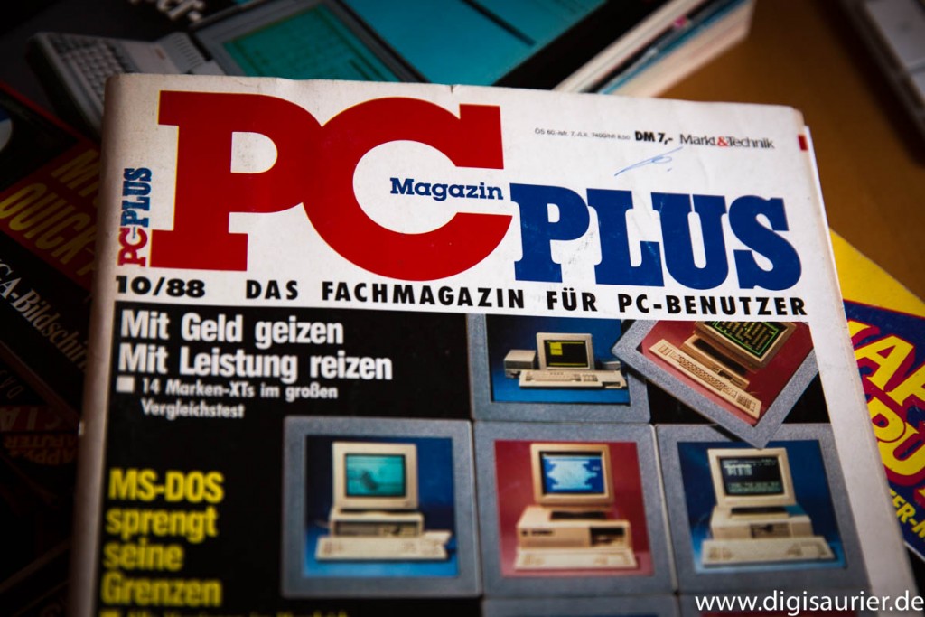 Die PC Plus 10/88 - Martins erste Ausgabe als fest angestellter Redakteur. Leider ohne Amiga...