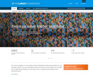 Website der Linux Foundation (Screenshot)