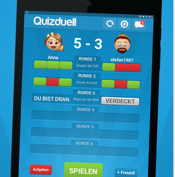 Quizduell - immer noch eine extrem beliebte App