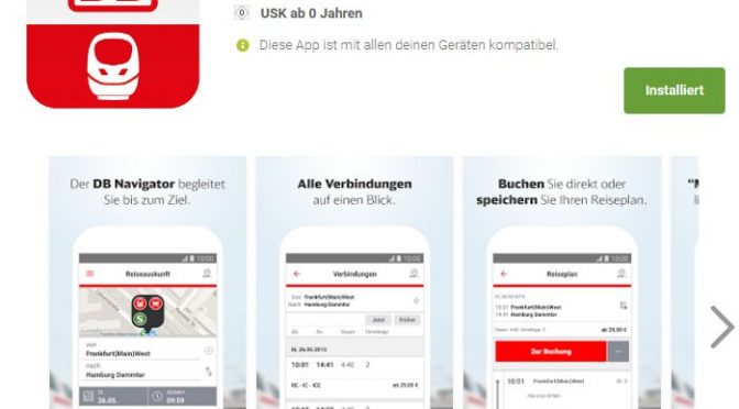Lieblings-App: DB Navigator – alles für den Zug