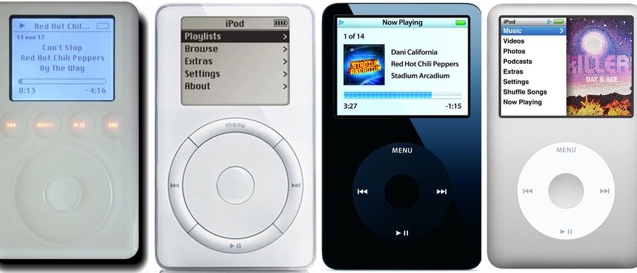 Lauter kleine iPods (Foto: Apple)der iPod-Bedienung