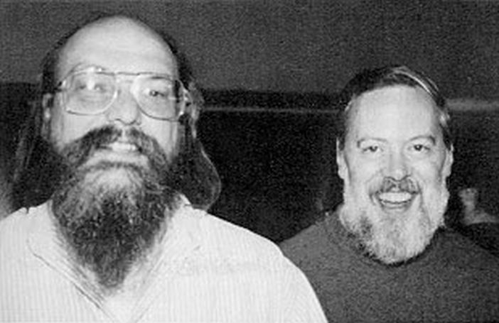 Die C-Erfinder: Ken Thompson und Dennis Ritchie (ca. 1973)