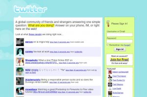 So niedlich sah Twitter im Jahr 2007 aus...