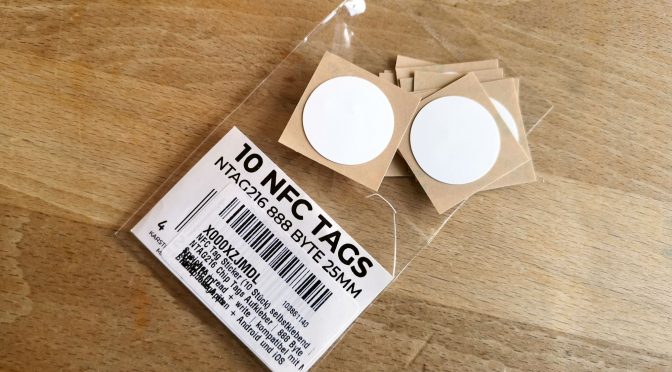 Für wenig Geld zehn NFC-Aufkleber (eigenes Foto)