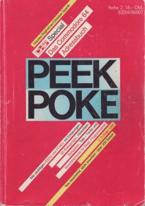 Legendär: PEEK+POKE, das C64-Adressbuch von 1984 im Vogel-Verlag