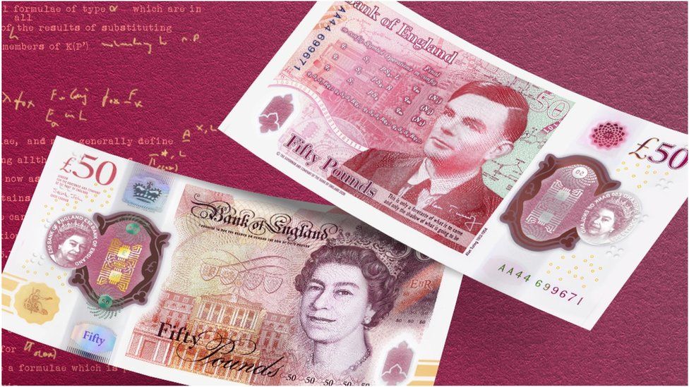 Späte Ehrung: Großbritannien widmet Alan Turing die neue 50-Pfund-Note (Abb.: Bank of England)