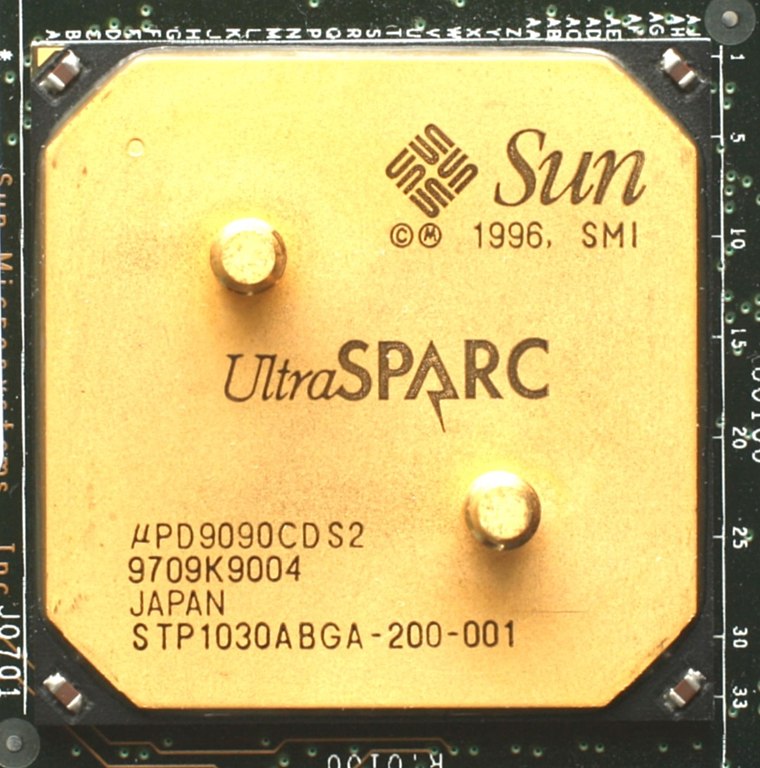 Sun UltraSPARC von 1996 - ein Spitzen-RISC-Prozessor seiner Zeit (Foto: Konstantin Lanzet via Wikimedia unter der Lizenz CC BY-SA 3.0)