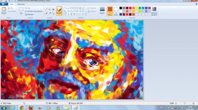 Echte Kunst mit Windows 7 Paint (Grafik: Ahmet Broge)