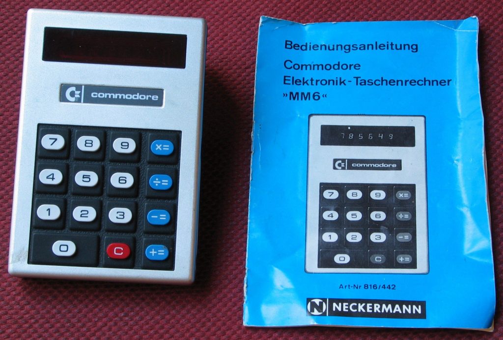 Commodore-MM6 - einer der Verkaufserfolge im Taschenrechnermarkt (Foto: via Wikimedia - siehe Bildnachweis unten)
