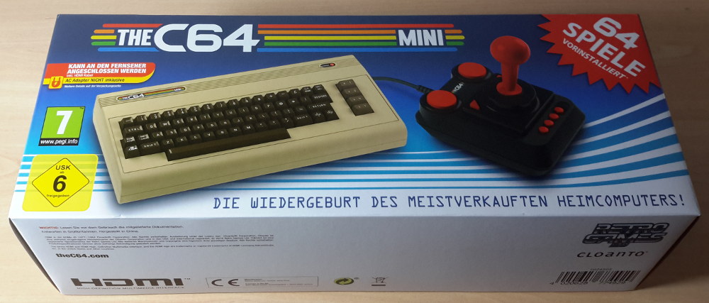 Sieht aus wie ein C64, ist aber eine Retro-Game-Konsole (Foto via c64-wiki.de)