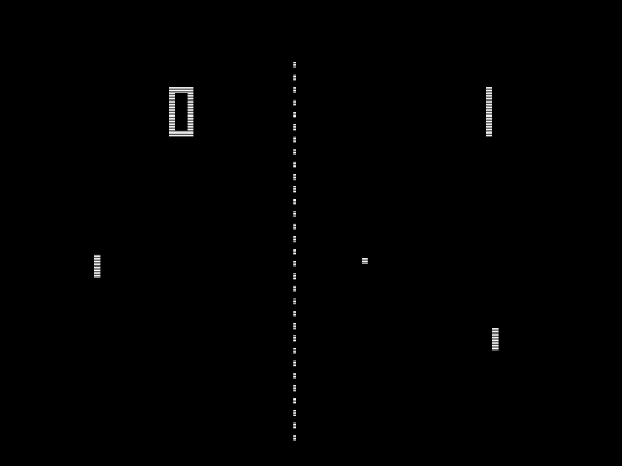 Pong - dieses Spiel wird uns auf ewig an die goldenen Atari-Zeiten erinnern (Screenshot)