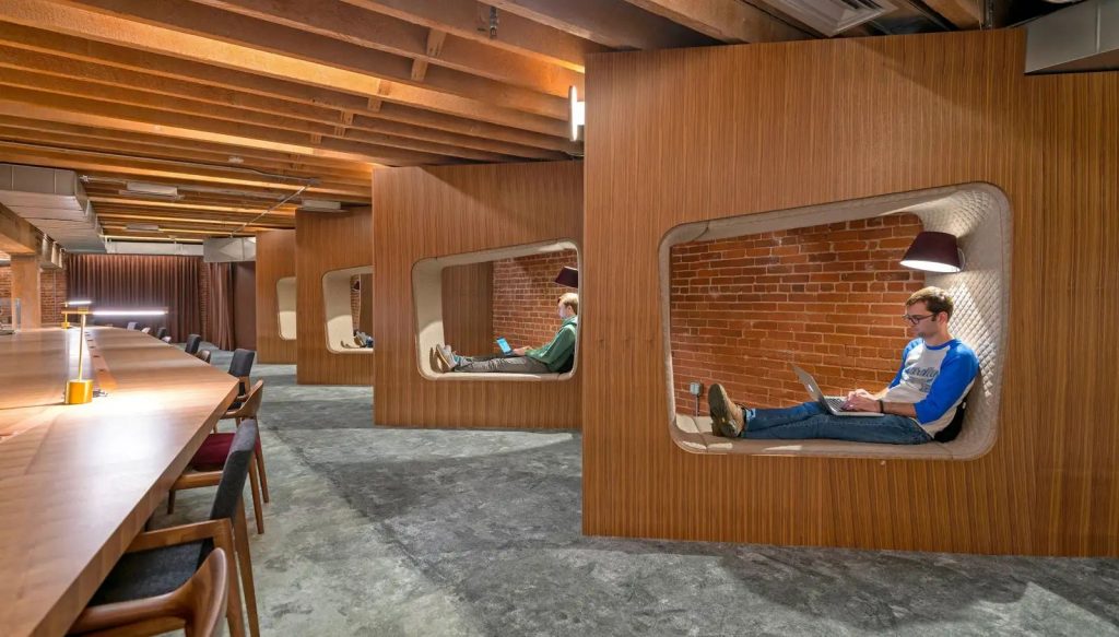 Extrem hypermodern: Das Github-Headquarter in San Francisco (Foto: Jasper Sanidad für quartz)