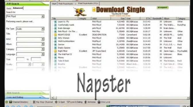 Na, wer kennt sie noch, die Napster-App? (Screenshot: Wayback-Machine)