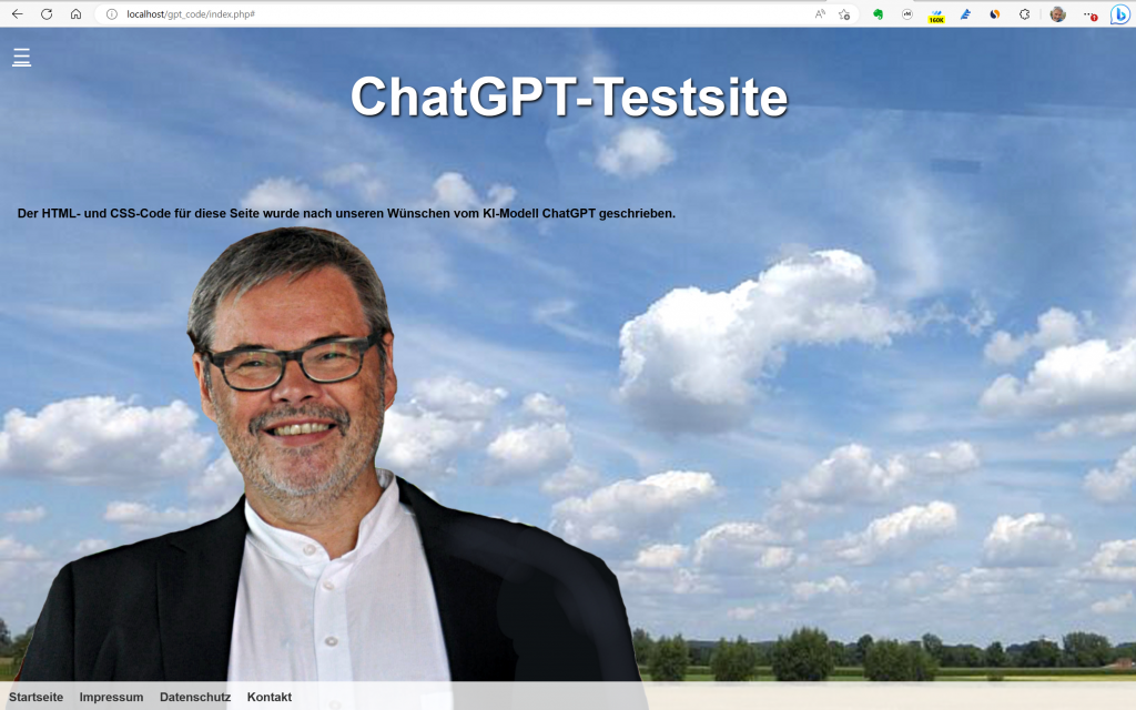 Diese Website hat ChatGPT in wenigen Minuten geschrieben.