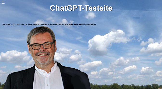 ChatGPT kann auch HTML: Die 5-Minuten-Website