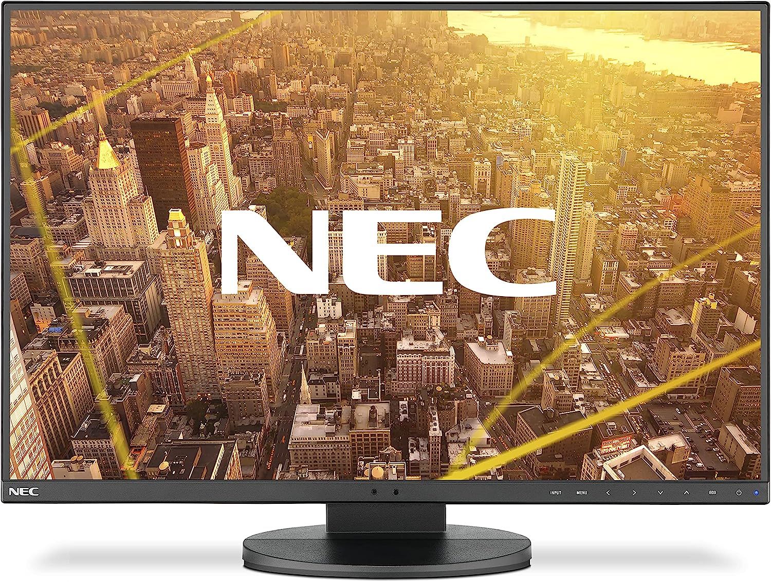 Heute gibt's Flachbildschirme der Marke NEC