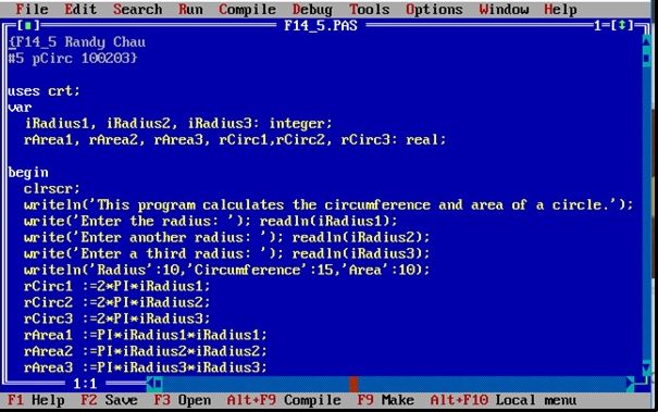 Legendär: Programmieren mit Turbo Pascal (Screenshot)