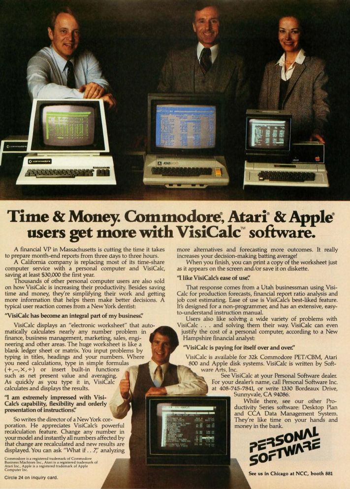 Werbung der kurzlebigen Firma Personal Software (via computerhistory.com)